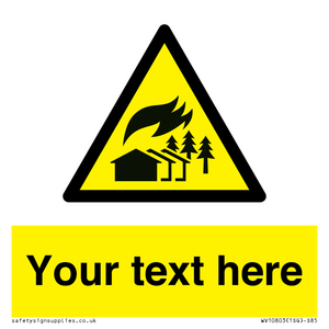 Custom Warning: Large scale fire zone